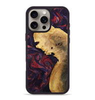 iPhone 16 Pro Max Wood Phone Case - Clair (Red, 800420)