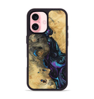 iPhone 16 Wood Phone Case - Jo (Purple, 800437)