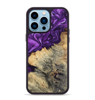iPhone 14 Pro Max Wood Phone Case - Gian (Purple, 800440)