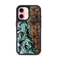 iPhone 16 Wood Phone Case - Gemma (Pattern, 800442)