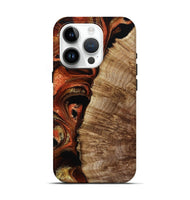 iPhone 15 Pro Wood Live Edge Phone Case - Harland (Red, 800526)
