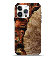 iPhone 15 Pro Max Wood Live Edge Phone Case - Harland (Red, 800526)