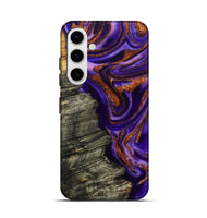 Galaxy S25 Wood Live Edge Phone Case - Jerilyn (Purple, 800537)