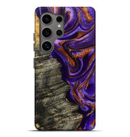 Galaxy S25 Ultra Wood Live Edge Phone Case - Jerilyn (Purple, 800537)