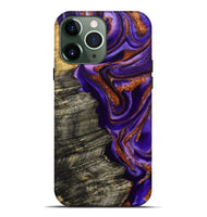 iPhone 13 Pro Max Wood Live Edge Phone Case - Jerilyn (Purple, 800537)