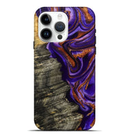 iPhone 15 Pro Max Wood Live Edge Phone Case - Jerilyn (Purple, 800537)