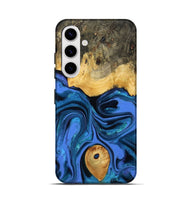 Galaxy S25 Wood Live Edge Phone Case - Adler (Blue, 800540)