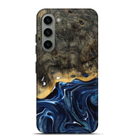 Galaxy S23 Plus Wood Live Edge Phone Case - Leona (Blue, 800541)