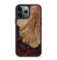 iPhone 13 Pro Max Wood Phone Case - Joselin (Red, 800553)
