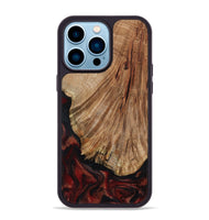 iPhone 14 Pro Max Wood Phone Case - Joselin (Red, 800553)