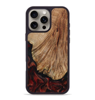 iPhone 16 Pro Max Wood Phone Case - Joselin (Red, 800553)