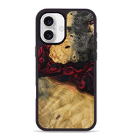 iPhone 16 Plus Wood Phone Case - Jair (Red, 800554)