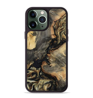 iPhone 13 Pro Max Wood Phone Case - Ernest (Black & White, 800557)