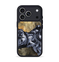 iPhone 17 Pro Wood Phone Case - Andria (Black & White, 800558)