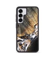 Galaxy S25 Wood Phone Case - Hailee (Black & White, 800559)
