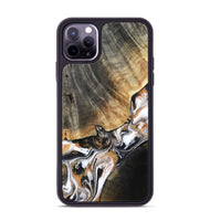 iPhone 11 Pro Max Wood Phone Case - Hailee (Black & White, 800559)