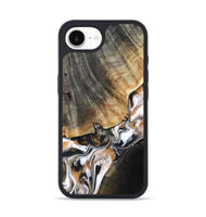 iPhone 16e Wood Phone Case - Hailee (Black & White, 800559)
