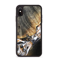 iPhone Xs Max Wood Phone Case - Hailee (Black & White, 800559)