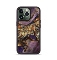 iPhone 13 Pro Wood Phone Case - Amaris (Black & White, 800561)