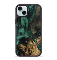 iPhone 15 Plus Wood Phone Case - Barbara (Cosmos, 800619)