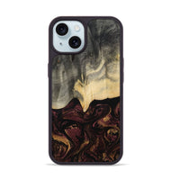 iPhone 15 Wood Phone Case - Domingo (Red, 800637)