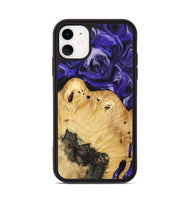 iPhone 11 Wood Phone Case - Cillian (Purple, 800639)