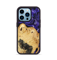 iPhone 14 Pro Wood Phone Case - Cillian (Purple, 800639)