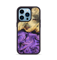 iPhone 14 Pro Wood Phone Case - Robb (Purple, 800640)