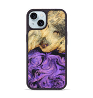 iPhone 15 Wood Phone Case - Robb (Purple, 800640)