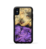 iPhone Xs Wood Phone Case - Robb (Purple, 800640)