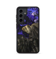 Galaxy S24 Wood Phone Case - Jannie (Purple, 800641)