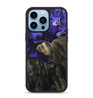 iPhone 14 Pro Max Wood Phone Case - Jannie (Purple, 800641)