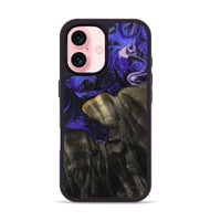 iPhone 16 Wood Phone Case - Jannie (Purple, 800641)