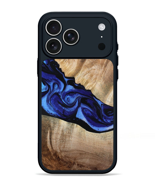 iPhone 17 Pro Max Wood Phone Case - Lura (Blue, 800647)