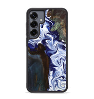 Galaxy S25 Plus Wood Phone Case - Ed (Blue, 800666)