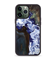 iPhone 13 Pro Max Wood Phone Case - Ed (Blue, 800666)