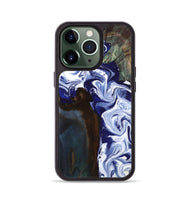 iPhone 13 Pro Wood Phone Case - Ed (Blue, 800666)