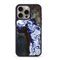 iPhone 15 Pro Max Wood Phone Case - Ed (Blue, 800666)