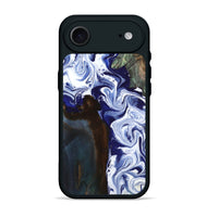 iPhone 17 Air Wood Phone Case - Ed (Blue, 800666)