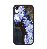 iPhone Xr Wood Phone Case - Ed (Blue, 800666)