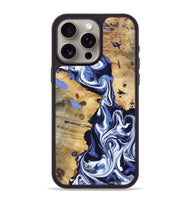iPhone 15 Pro Max Wood Phone Case - Zona (Blue, 800667)