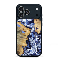 iPhone 17 Pro Max Wood Phone Case - Zona (Blue, 800667)