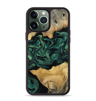 iPhone 13 Pro Max Wood Phone Case - Jammie (Green, 800668)