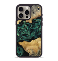 iPhone 15 Pro Max Wood Phone Case - Jammie (Green, 800668)