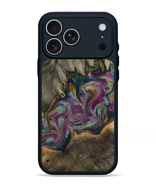 iPhone 17 Pro Max Wood Phone Case - Gerard (Green, 800670)