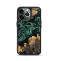 iPhone 13 Pro Wood Phone Case - Lizeth (Green, 800676)