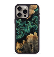 iPhone 15 Pro Max Wood Phone Case - Lizeth (Green, 800676)