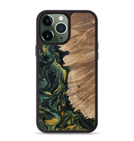 iPhone 13 Pro Max Wood Phone Case - Madilyn (Green, 800681)