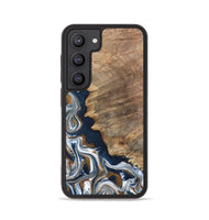 Galaxy S23 Wood Phone Case - Whitley (Teal & Gold, 800685)