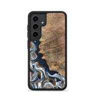 Galaxy S24 Wood Phone Case - Whitley (Teal & Gold, 800685)